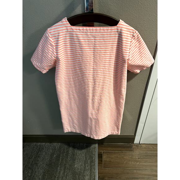 Marc by Marc Jacobs Coral & White Striped Mini Dress Size S - Picture 3 of 7
